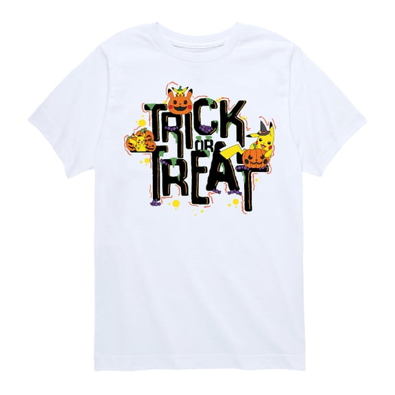 Pokémon - Trick or Treat - Youth Short Sleeve Graphic T-Shirt