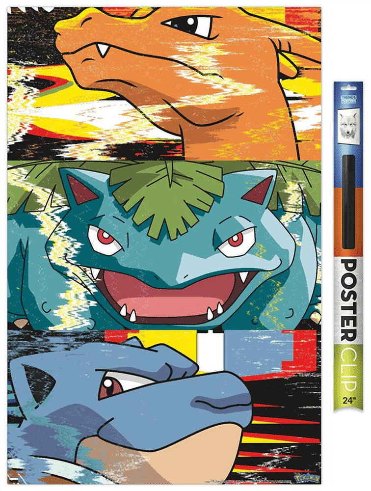 Kit Trio 3 Poster Decorativo A3 Brilhante Pokémon Iniciais em Promoção na  Americanas