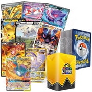 Pok mon Triple Power Ultra Rare Battle Bundle | 100+ Pokemon Cards | 3x Double or Ultra Rares ! | Holos & Rares Included | TCG Empire Storage Box