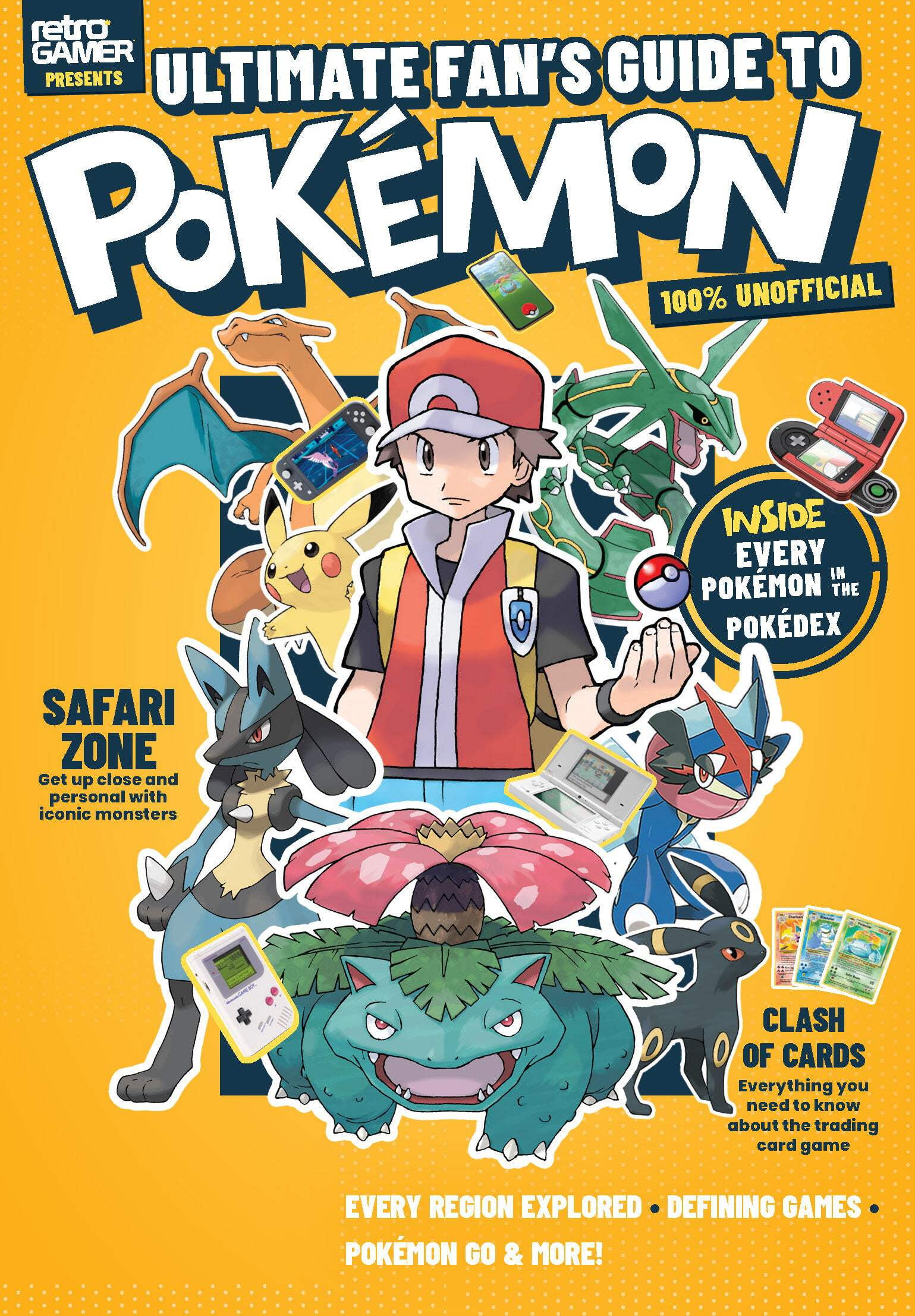 Pokmon - Ultimate Fans Guide: Inside Every Pokmon In The Pokdex, Safari Zone Monsters, Trading Cards, Adventures In Kanto, Nintendo Game Boy, DS Switch, Hisuian Snow, Battle Revolution More!