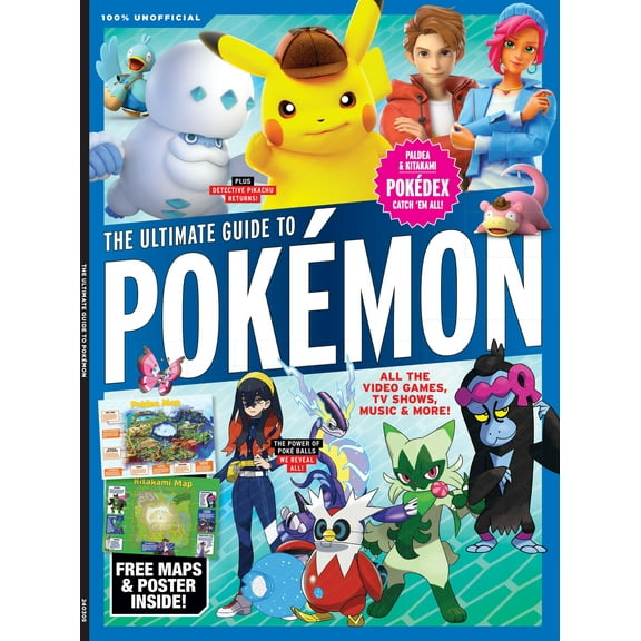 Pokmon - Ultimate Guide: Pokmon Universe, Video Games, TV Shows, Music, Netflix Series, Nintendo, Pokdex, Paldea Kitakami, Detective Pikachu, Pok Balls, Ed Sheeran Celestial, Free Maps Poster!