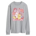 thumbnail image 1 of Pokémon - Valentine Florals Pikachu Sylveon - Men's Long Sleeve Graphic T-Shirt, 1 of 4