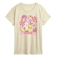 thumbnail image 1 of Pokémon - Valentine Florals Pikachu Sylveon - Women's Short Sleeve Graphic T-Shirt, 1 of 4