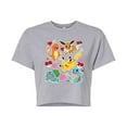 thumbnail image 1 of Pokémon - Valentine's Day Heart Sticker - Juniors Cropped Graphic T-Shirt, 1 of 4