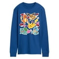 thumbnail image 1 of Pokémon - Valentine's Day Heart Sticker - Men's Long Sleeve Graphic T-Shirt, 1 of 4