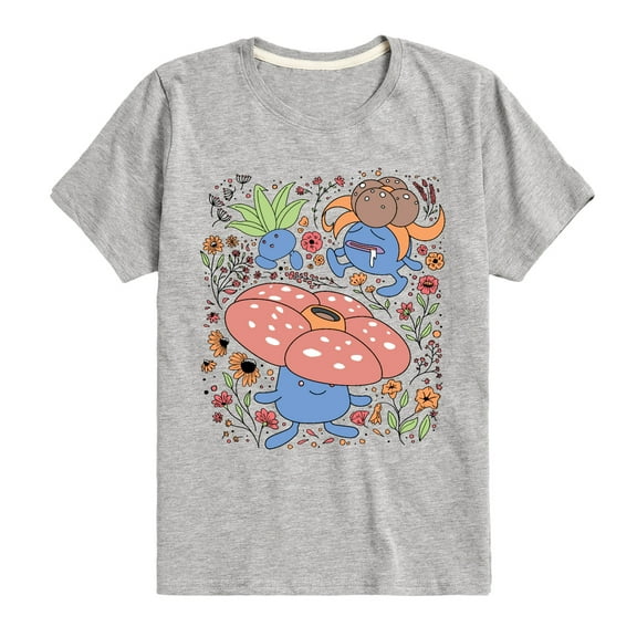 Pokémon - Vileplum Family - Boys Youth Short Sleeve T-Shirt
