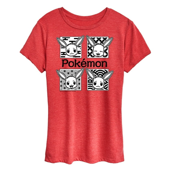 Pokémon - Wagara Grid Eevee - Women's Short Sleeve Graphic T-Shirt