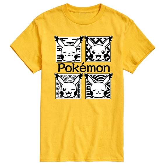 Pokémon - Wagara Grid Pikachu - Men's Short Sleeve Graphic T-Shirt
