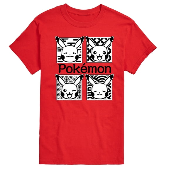Pokémon - Wagara Grid Pikachu  - Men's Short Sleeve Graphic T-Shirt