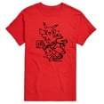 thumbnail image 1 of Pokémon - Wagara Pikachu and Eevee - Men's Short Sleeve Graphic T-Shirt, 1 of 4