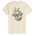 thumbnail image 1 of Pokémon - Wagara Pikachu and Eevee - Men's Short Sleeve Graphic T-Shirt, 1 of 4