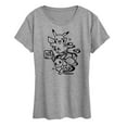 thumbnail image 1 of Pokémon - Wagara Pikachu and Eevee -  Women's Short Sleeve Graphic T-Shirt, 1 of 5