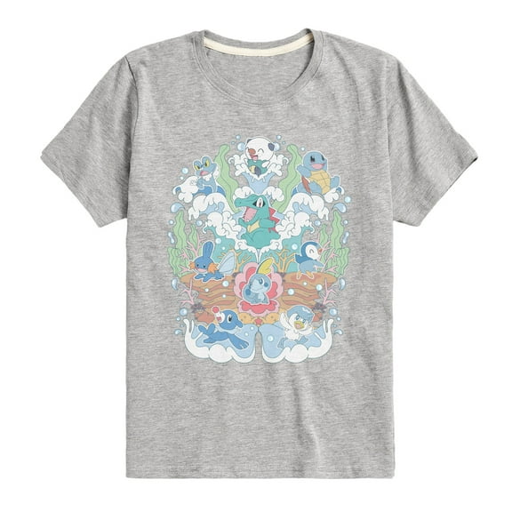 Pokémon - Water Starters Group - Toddler And Youth Short Sleeve Graphic T-Shirt