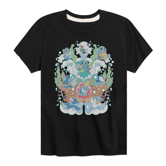 Pokémon - Water Starters Group - Toddler And Youth Short Sleeve Graphic T-Shirt