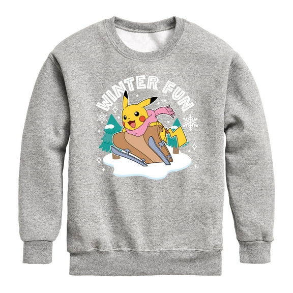 Pokémon - Winter Fun - Youth Crew Fleece Sweatshirt