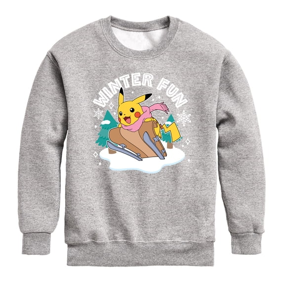 Pokémon - Winter Fun - Youth Crew Fleece Sweatshirt