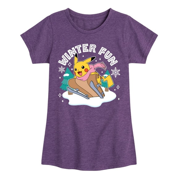 Pokémon - Winter Fun - Youth Girls Short Sleeve Graphic T-Shirt