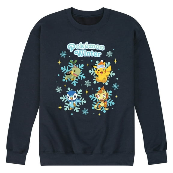 Pokémon - Winter Pikachu and Friends - Men's Crew Fleece Sweatshirt
