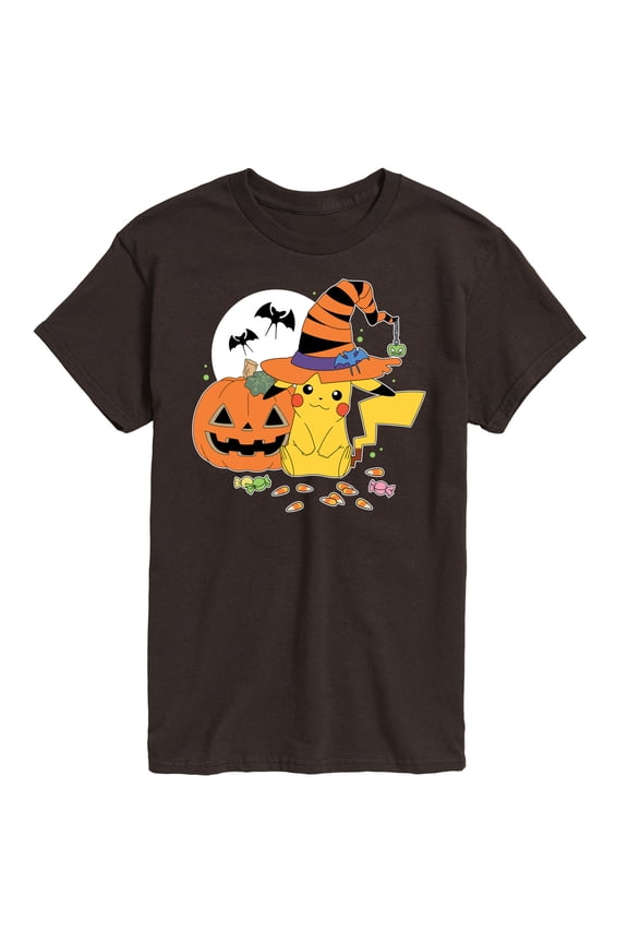 Pokémon - Witch Pikachu With Candy - Men's Short Sleeve Graphic T-Shirt