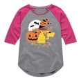 thumbnail image 1 of Pokémon - Witch Pikachu With Candy - Youth Girls Raglan Graphic T-Shirt, 1 of 5