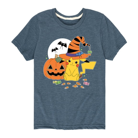 Pokémon - Witch Pikachu With Candy - Youth Short Sleeve Graphic T-Shirt