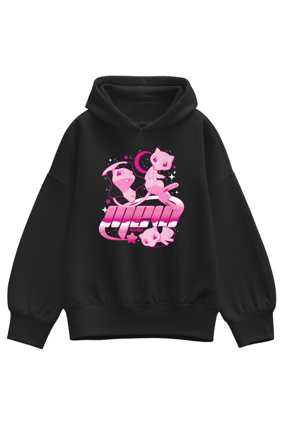 Pokémon - Y2k Mew - Women's Oversized Fleece Hoodie Sweatshirt