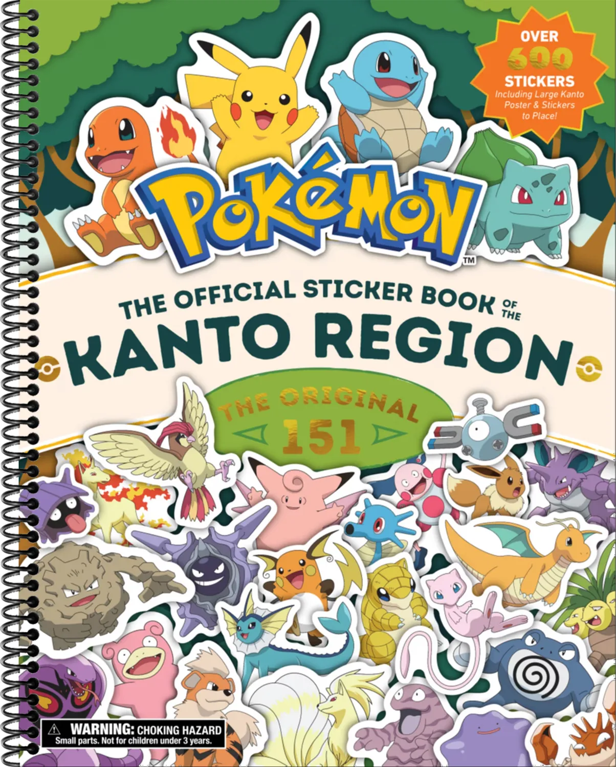 Pokémon the Official Sticker Book of the Kanto Region: The Original 151 ...