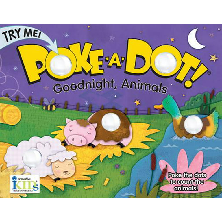 Melissa & Doug Children's Book - Poke-a-Dot: Goodnight, Animals (Board Book  with Buttons to Pop) - Poke A Dot Books For Toddlers And Kids Ages 3+