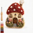 thumbnail image 1 of Poke Art Kits For Adults, 3D Cottage Fabric Craft Home Decor Beginners | No-Sew Technique For Easy Creation. Full Tool Set Enables Instant Start. Great For Stress Relief, Leisure And Gifting, 1 of 8
