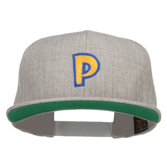 Poke Monster P Embroidered Snapback Cap - Heather OSFM