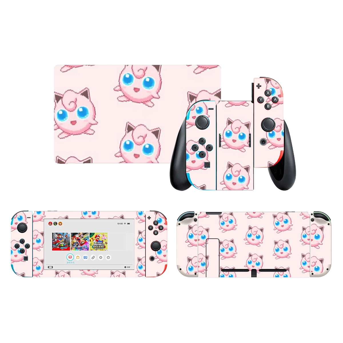 Poke mon Game Switch Skin - Anime Cartoon Game Sticker, No Bubble ...