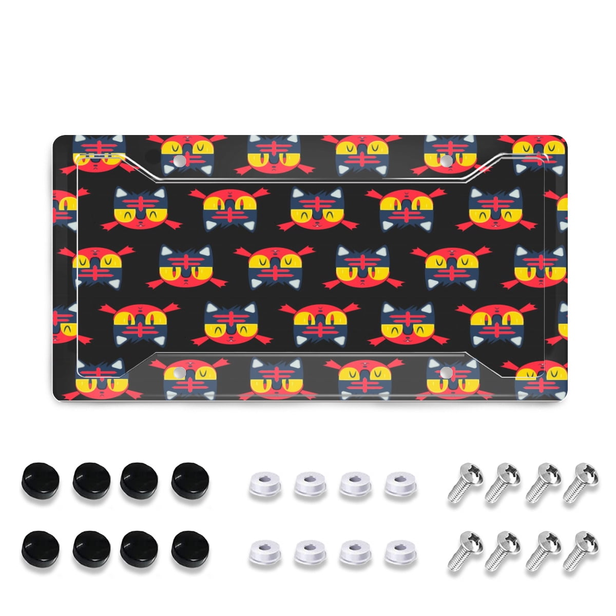 Pokemon License Plate Frame Set 4hole License Plate Frame + License