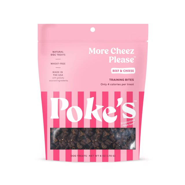 Poke's More Cheez Please DHF10 Training Treats for Dogs Beef & Cheese