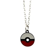 Pokeball Cartoon Game Pendant Necklace in Small Velvet Bag