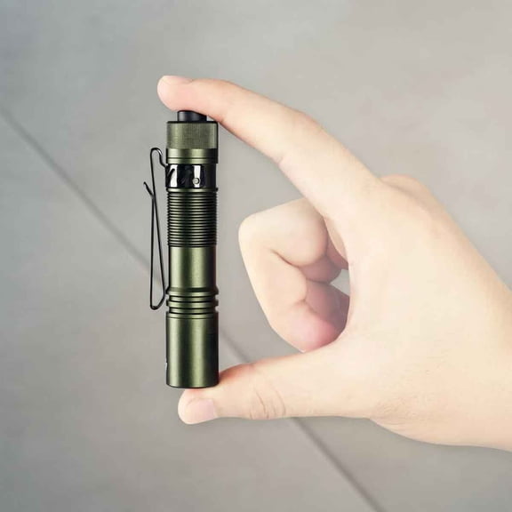 Pokelit AA Rechargeable Mini Flashlight with Clip, High Lumens Pocket EDC Flashlight, Super Bright Small Flashlight, High CRI Led Flashlight for Camping, Hiking, Everyday Use