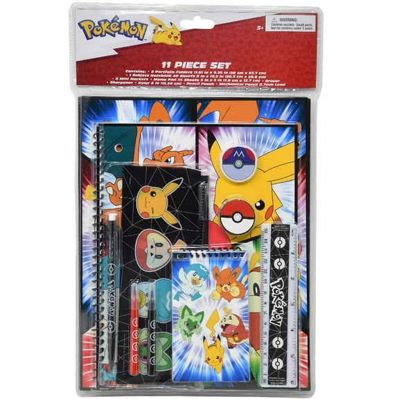 Pokemon 11pc Value Set in bag with Header, 3+ YEARS