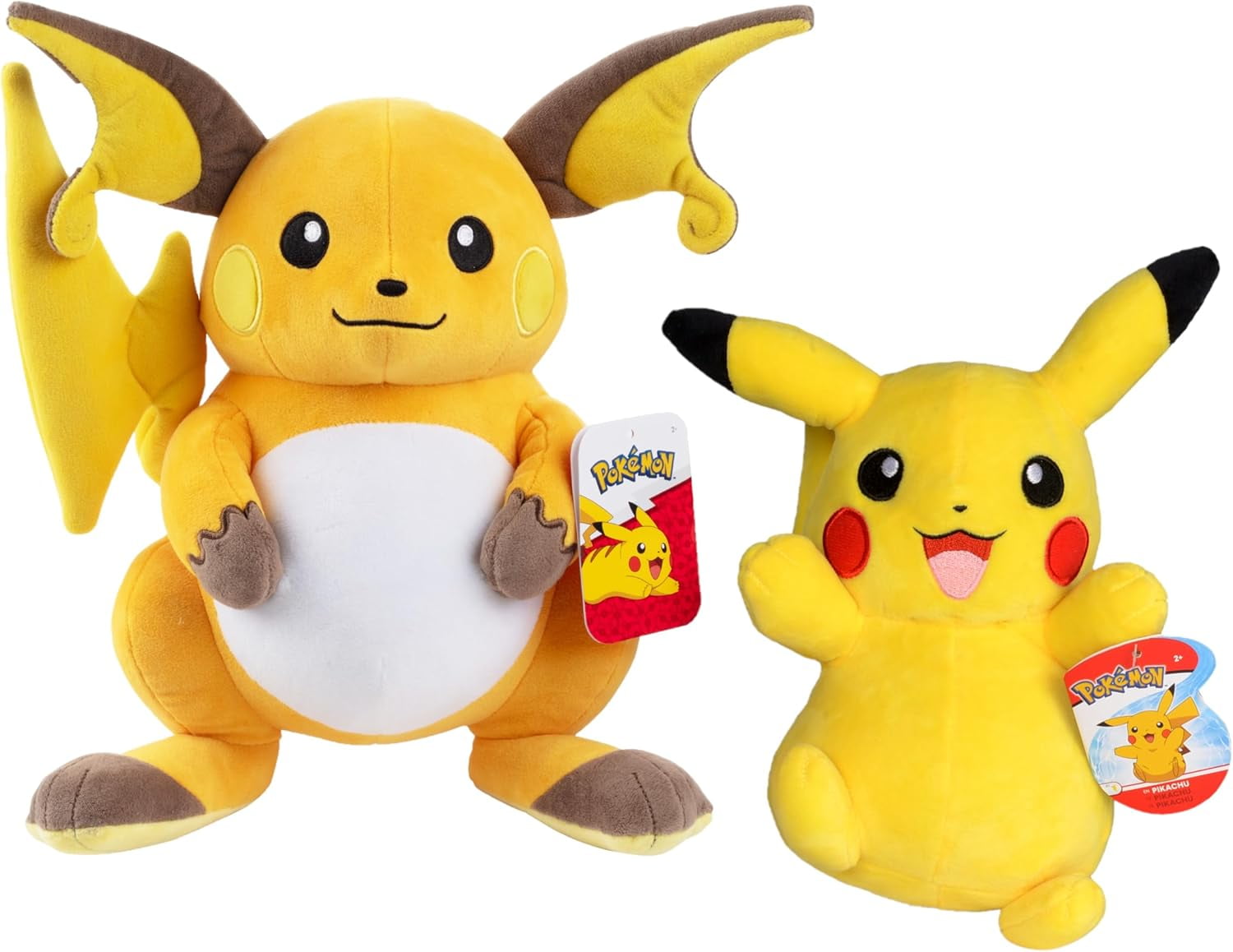 12inch Pokémon fit ピカチュウ Pokemon 12-Inch Raichu and 8-Inch Pikachu Plush Stuffed Animal