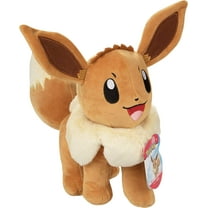 Pokemon 12" Large Eevee Plush - Officially Licensed - Let's Go Starter Figure - Authentic Soft 12-inch Stuffed Animal Toy - Easter Basket Stuffer Gift for Kids, Boys, Girls - 2