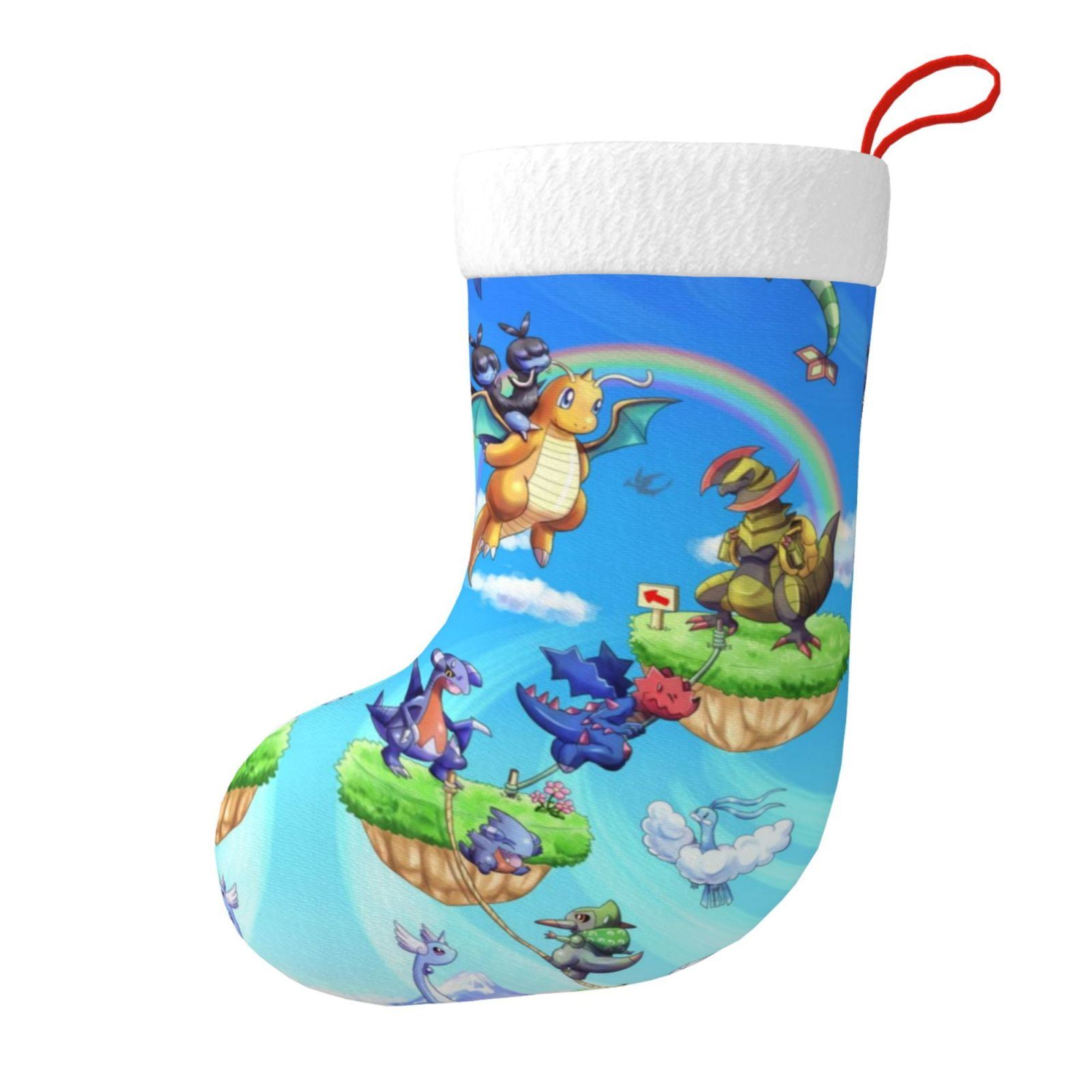 Pokemon 15 Christmas Stocking 18 Inch,Pokemon 15 Stockings Decorations For Family Holiday Xmas ...