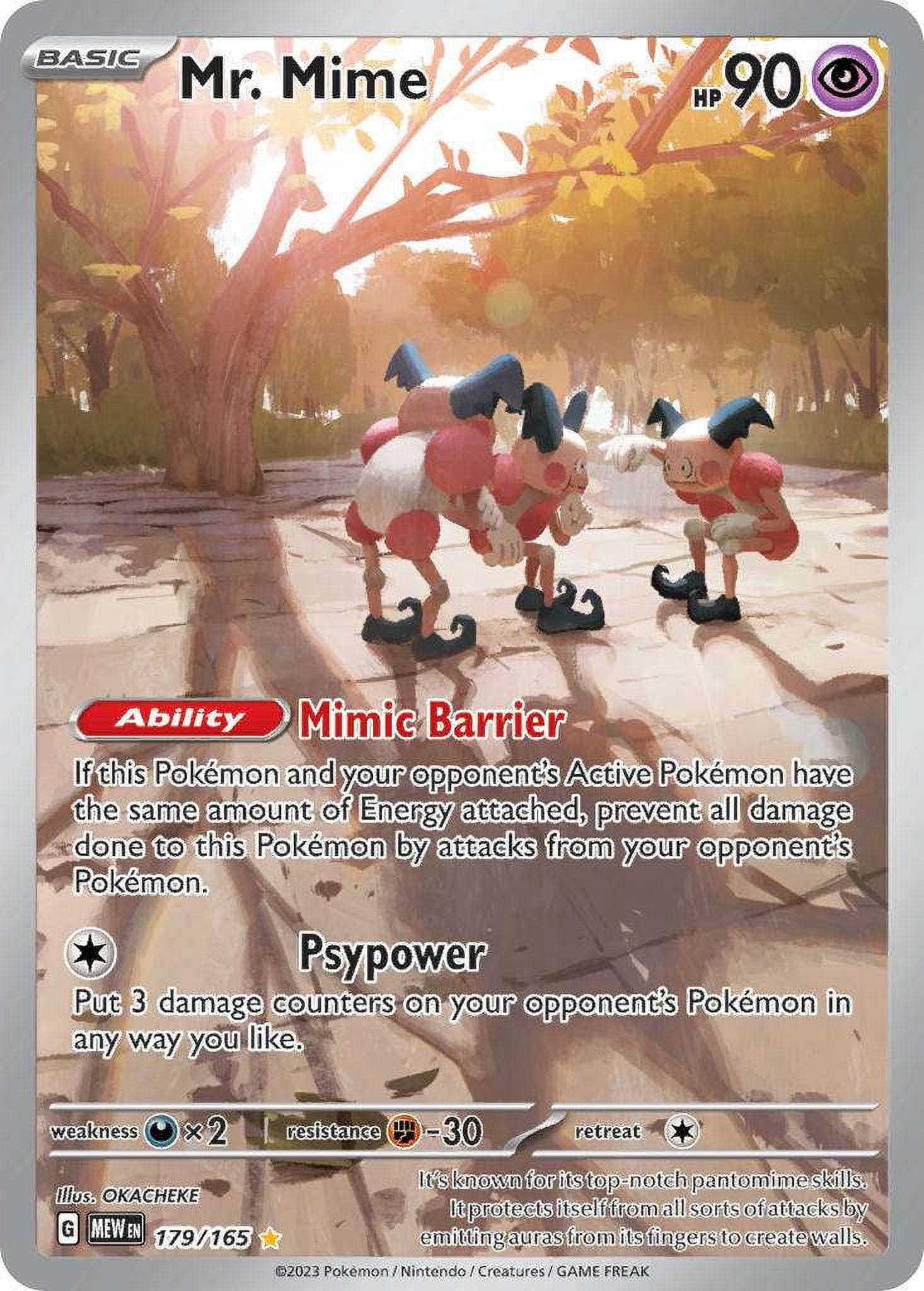 Pokemon 151 Illustration Rare Mr. Mime #179 - Walmart.com