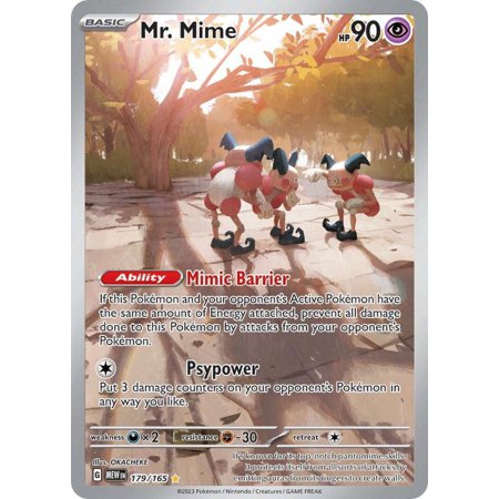 Pokemon 151 Illustration Rare Mr. Mime #179