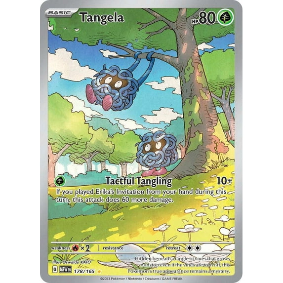 Pokemon 151 Illustration Rare Tangela #178