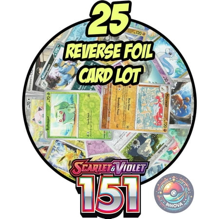 Pokemon 151 – Reverse Foil Card Lot – x25 (Random Selection)- No Duplicate