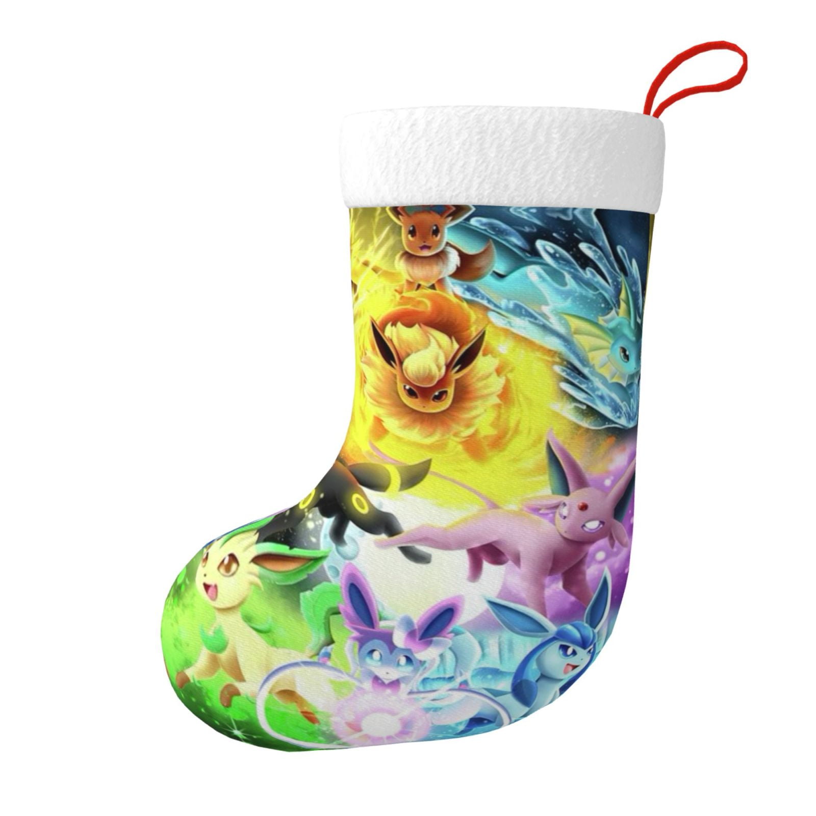 Pokemon 17 Christmas Stocking 18 Inch,Pokemon 17 Stockings Decorations For Family Holiday Xmas ...