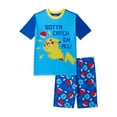 thumbnail image 1 of Pokemon 2-Piece Pajama Set for Boys, Graphic Print, Blue, 1 of 4