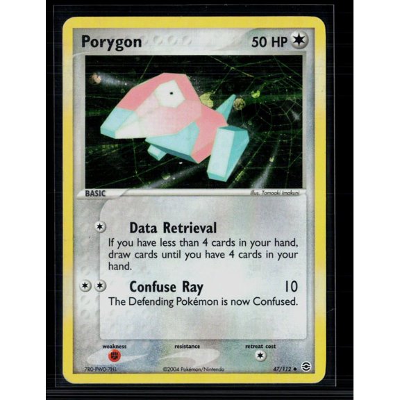 Pokemon 2004 EX FireRed & LeafGreen Porygon Uncommon #47/112 Reverse Holo Trading Card