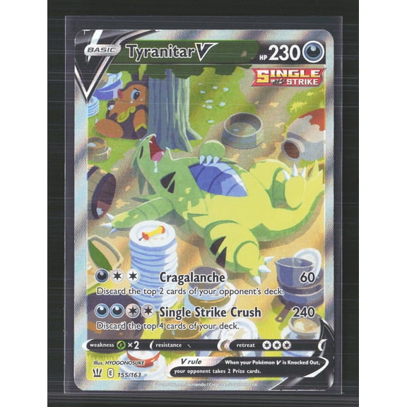 Pokemon 2021 Battle Styles Tyranitar V SR FA #155/163