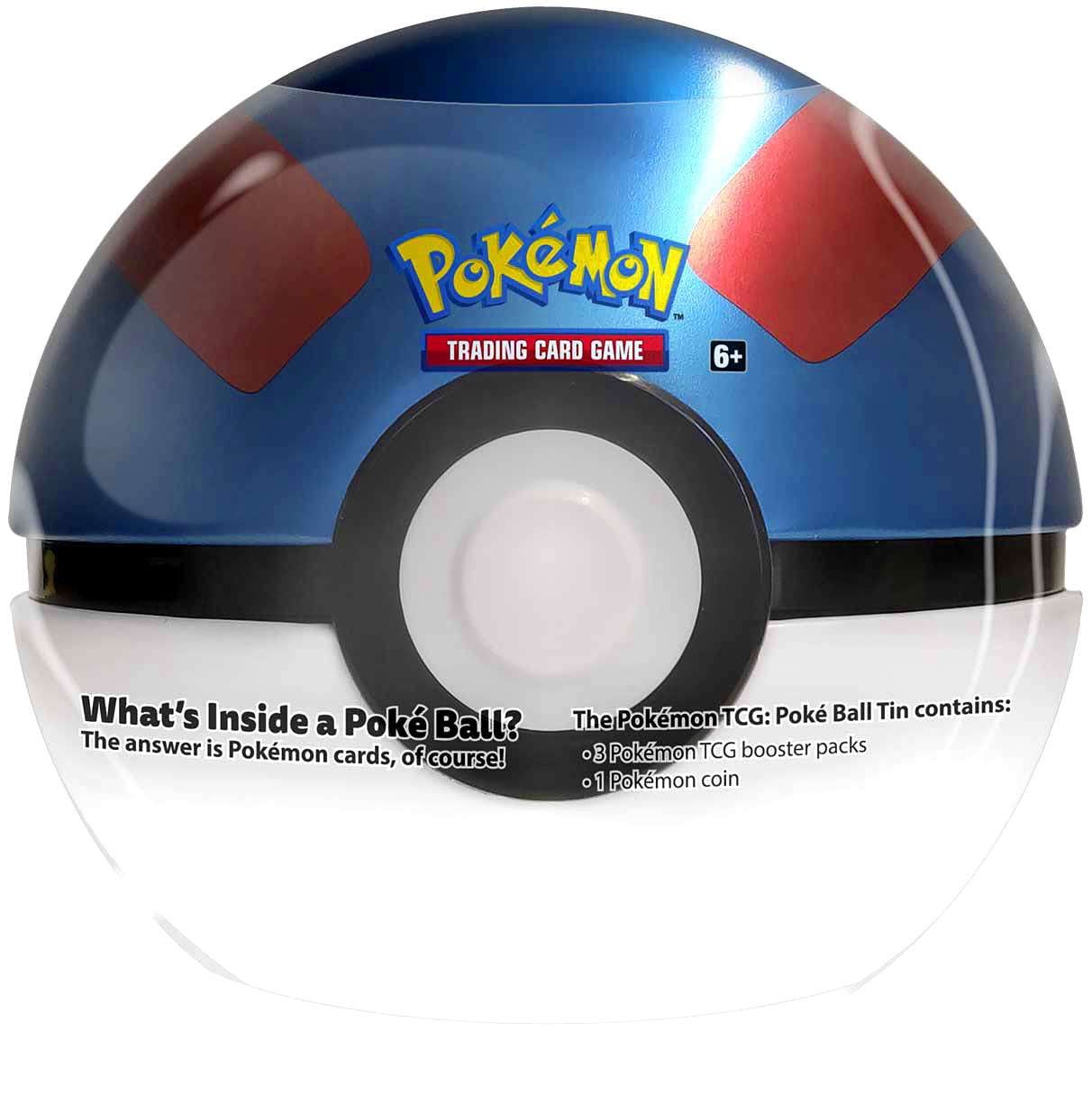 Pokemon 2021 Great Ball Pokeball Tin Set (3 Booster Packs \u0026 Coin!)
