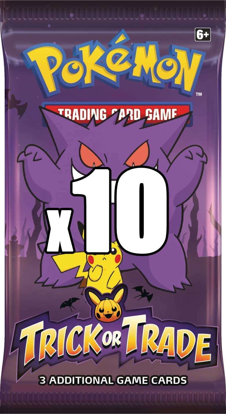 pokemon halloween 2022 card list Walmart Exclusive: Pokemon 2022 Halloween Trick or Trade 10 BOOster Packs with 3 Themed Cards Each