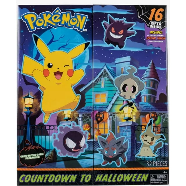 Pokemon 2023 Countdown to Halloween Calendar Battle Figure Multipack